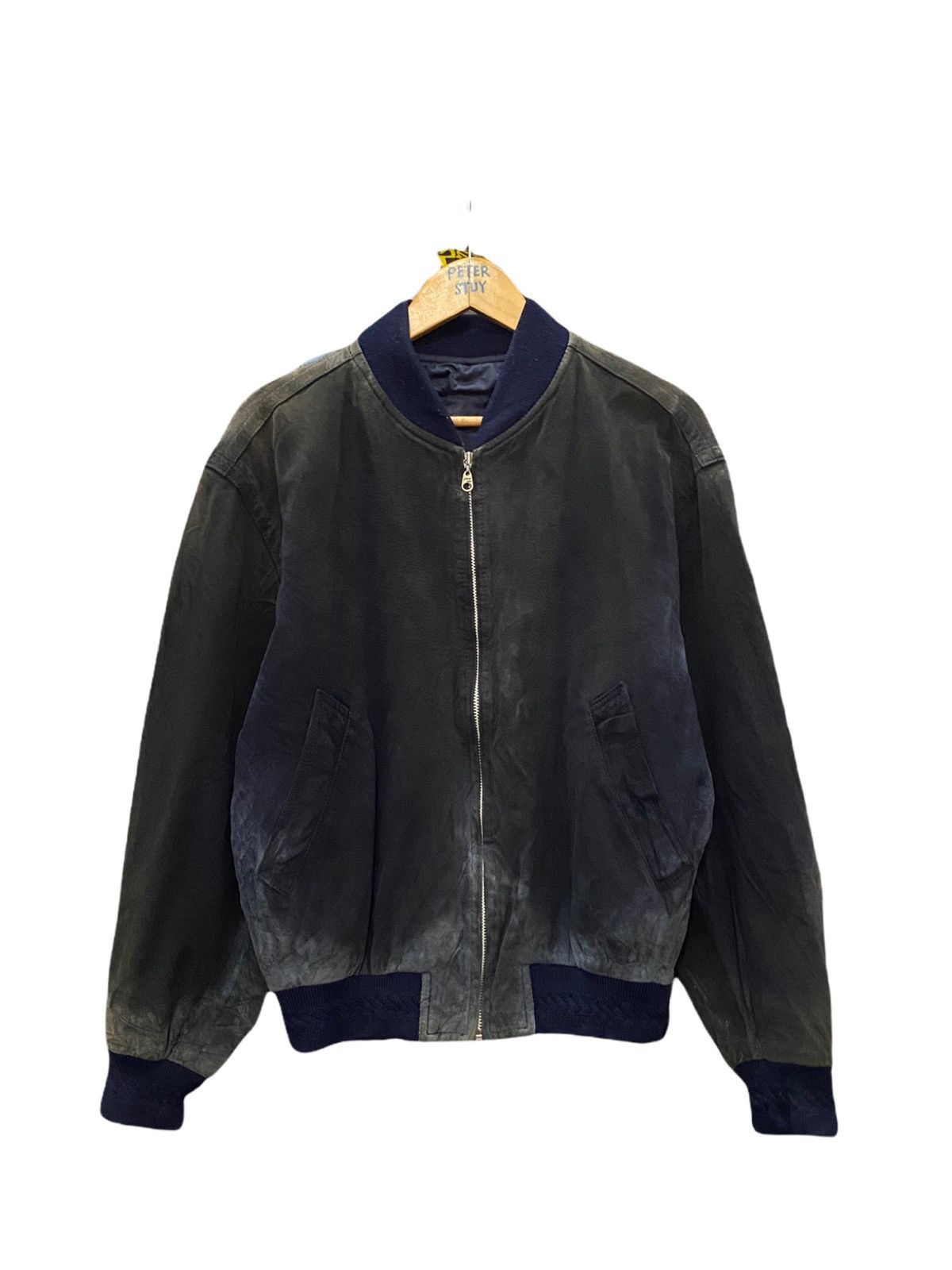 Vintage VINTAGE JUN MEN LEATHER BOMBER JACKET Size US L / EU 52-54 / 3 - 1 Thumbnail