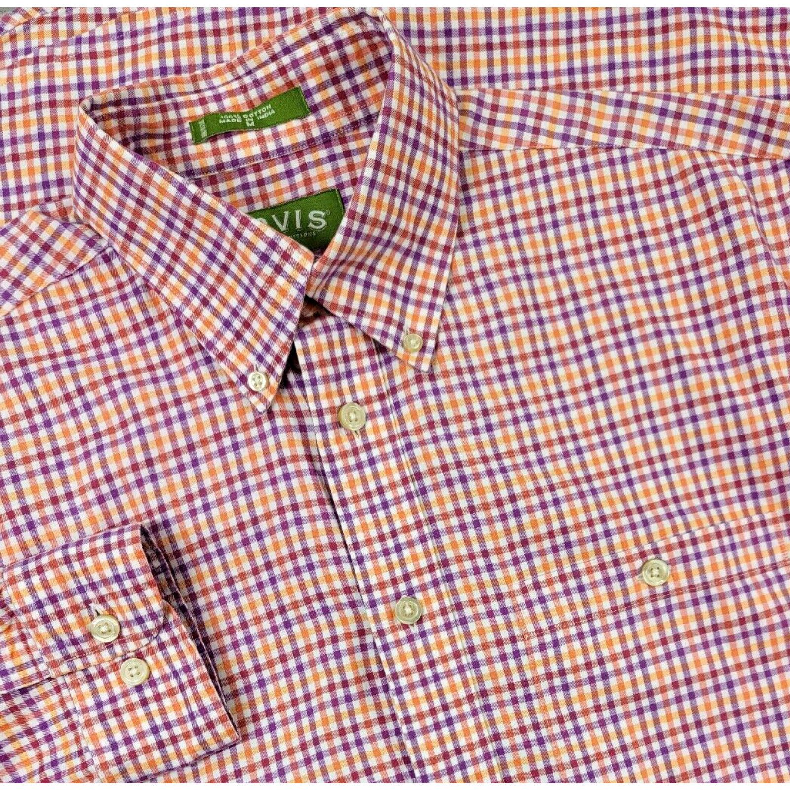 Orvis Orvis Shirt Mens Medium Mulicolor Check Signature Twill Cotton ...