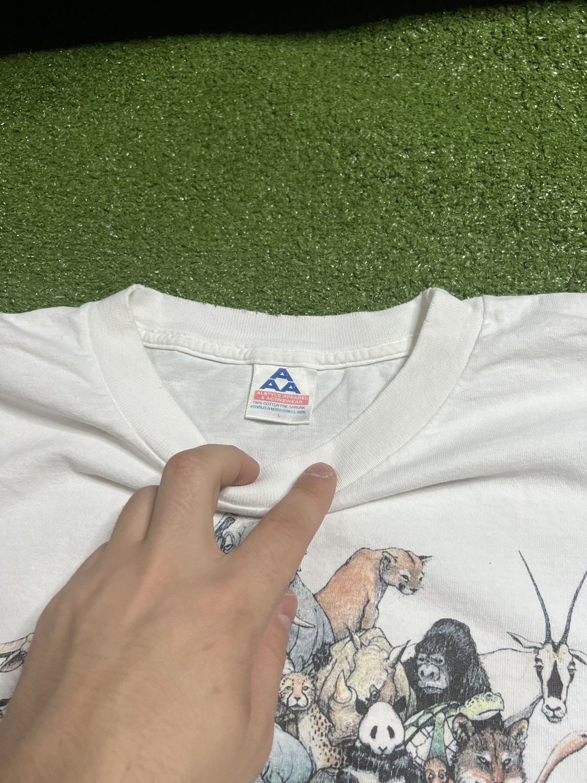 Vintage vintage single stitch animal tee Size US L / EU 52-54 / 3 - 3 Thumbnail