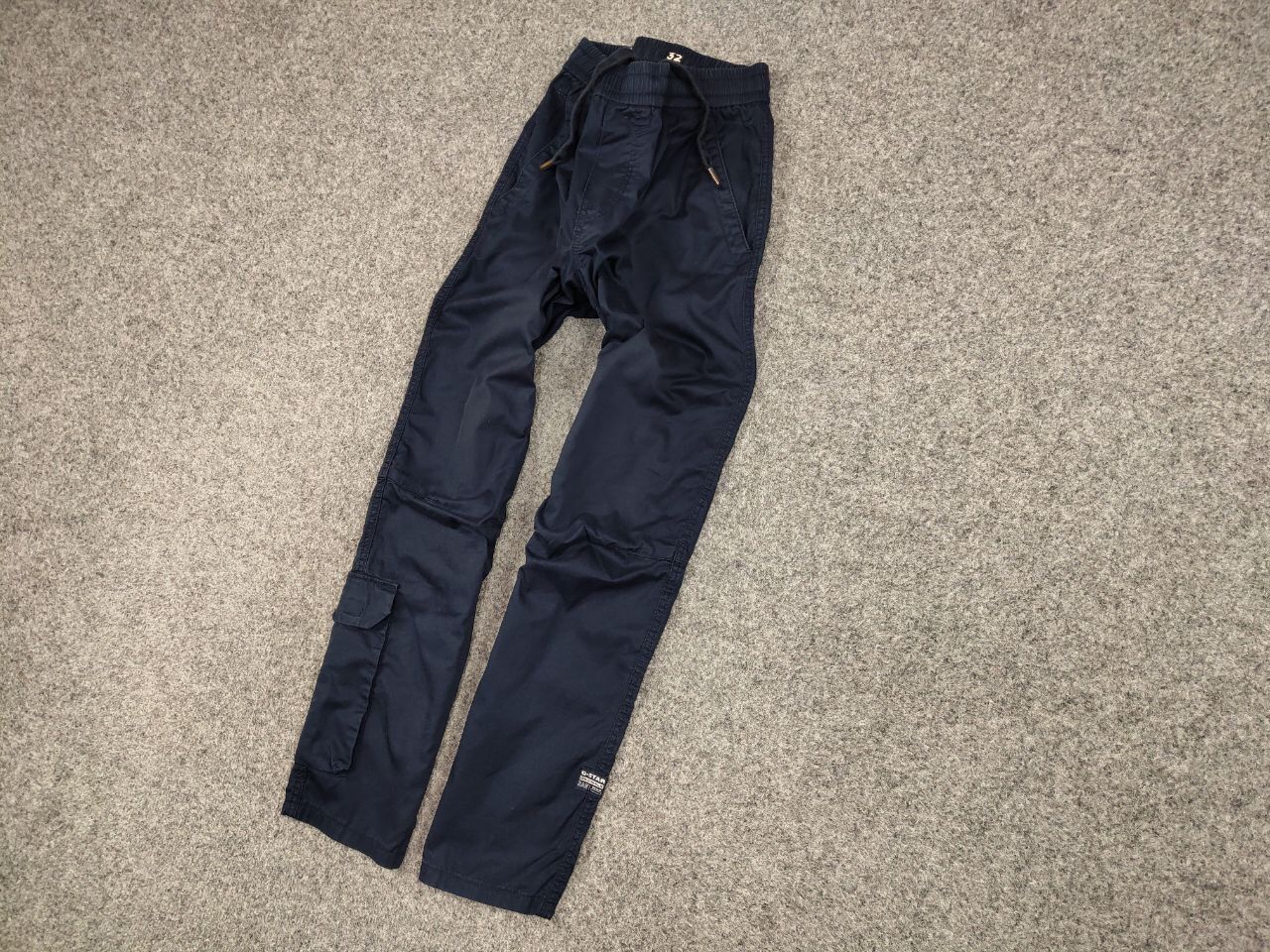 G-Star G Star Raw Chino Relaxed Cuffed Trainer Navy Pocket Pants Size US 32 / EU 48 - 3 Thumbnail