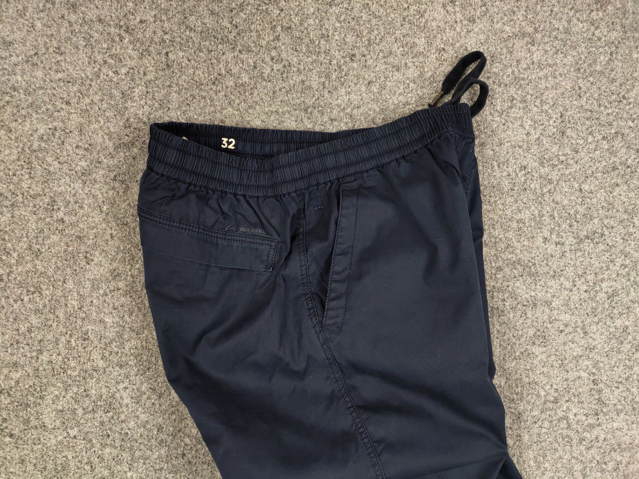 G-Star G Star Raw Chino Relaxed Cuffed Trainer Navy Pocket Pants Size US 32 / EU 48 - 16 Thumbnail