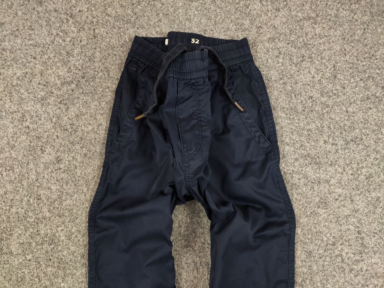 G-Star G Star Raw Chino Relaxed Cuffed Trainer Navy Pocket Pants Size US 32 / EU 48 - 6 Thumbnail