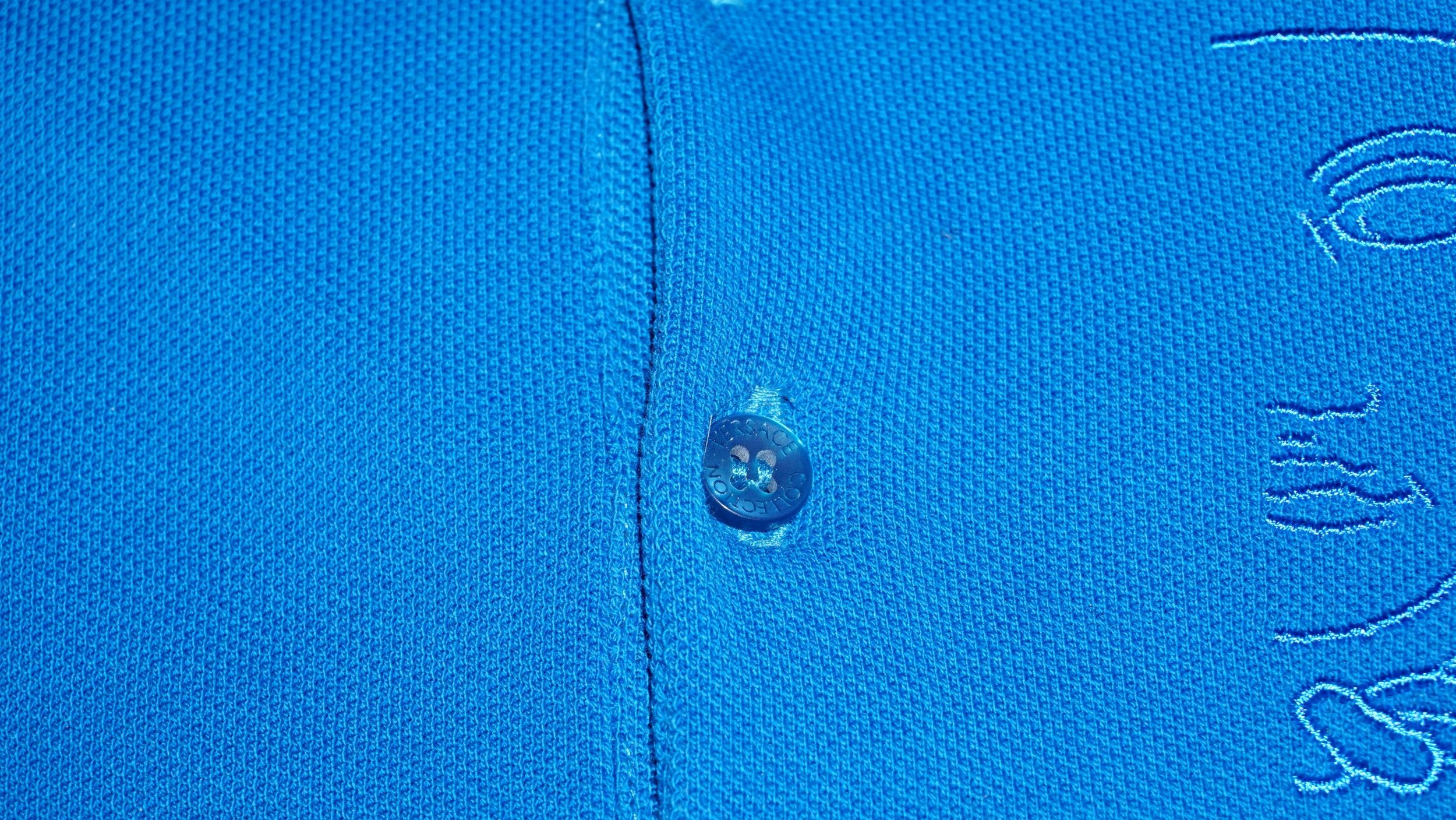 Versace Versace Collection Big Medusa Blue Polo Size US XL / EU 56 / 4 - 5 Thumbnail