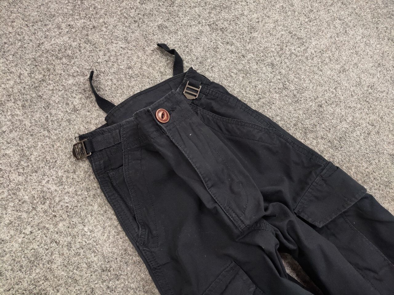 Japanese Brand Vintage 90's Japanese Cargo Black Pants Travis Scott Style Size US 34 / EU 50 - 11 Thumbnail