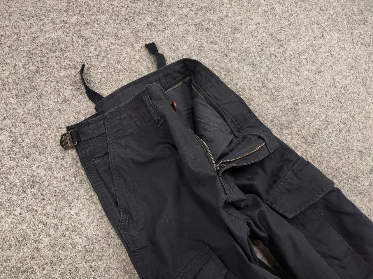 Japanese Brand Vintage 90's Japanese Cargo Black Pants Travis Scott Style Size US 34 / EU 50 - 12 Thumbnail