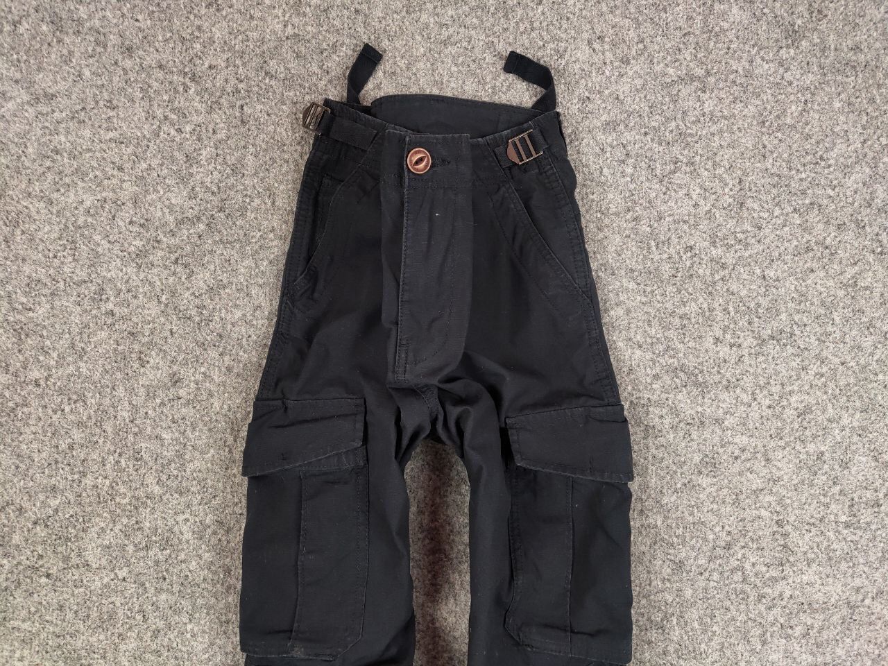 Japanese Brand Vintage 90's Japanese Cargo Black Pants Travis Scott Style Size US 34 / EU 50 - 7 Thumbnail