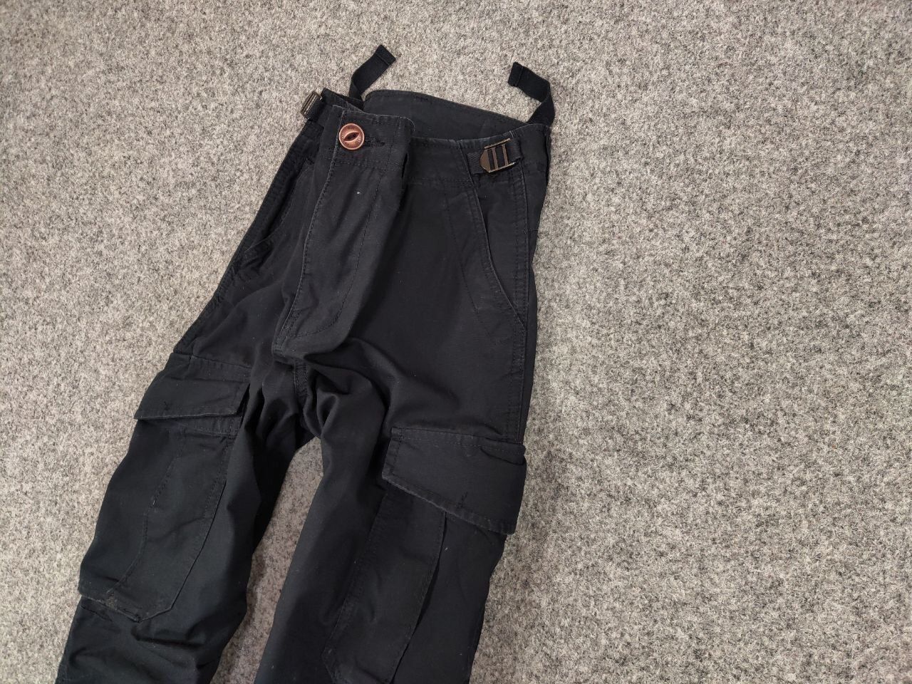 Japanese Brand Vintage 90's Japanese Cargo Black Pants Travis Scott Style Size US 34 / EU 50 - 4 Thumbnail