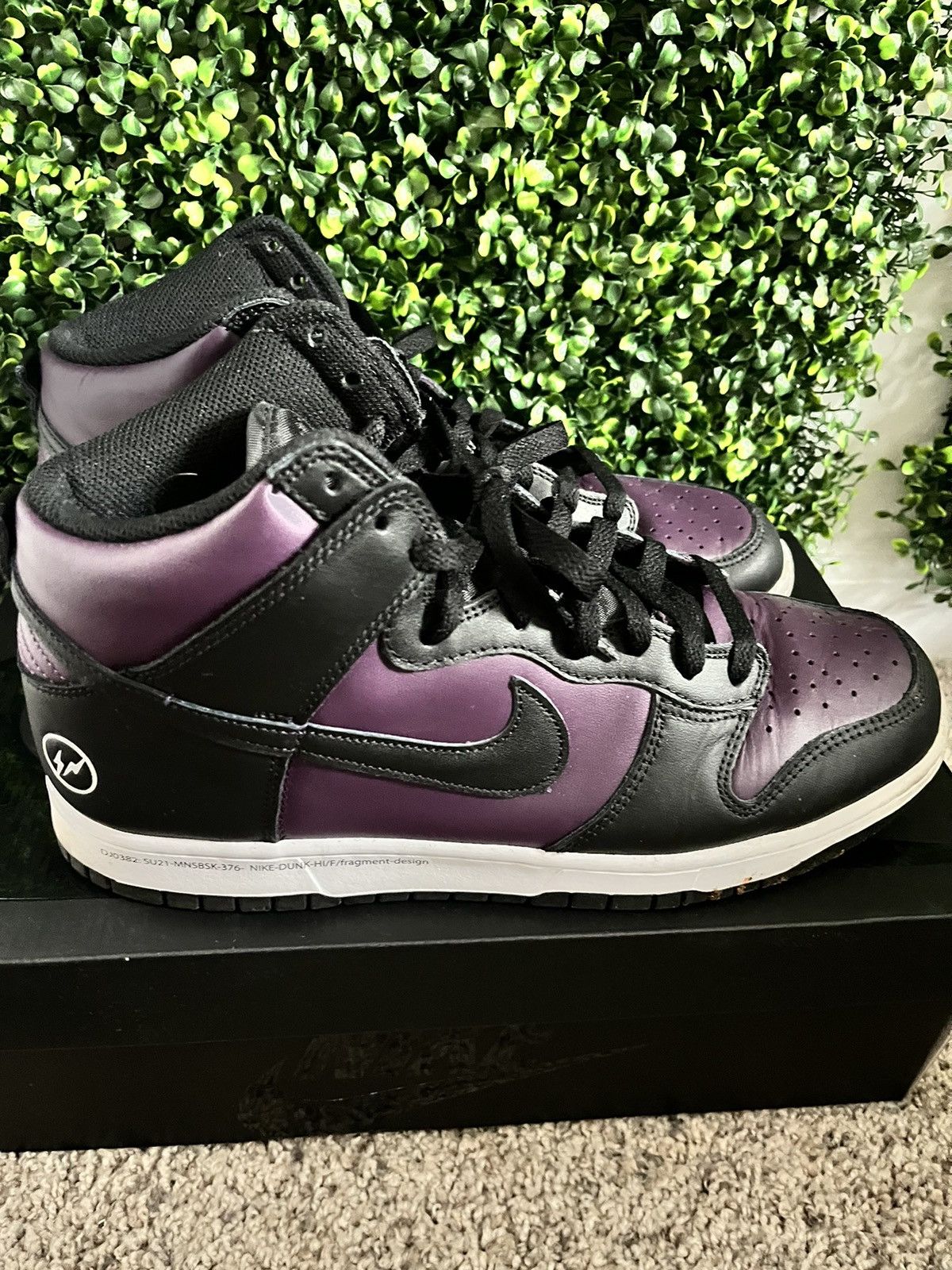 Fragment Design × Nike Nike Fragment Dunks size 11.5 black purple Size US 11.5 / EU 44-45 - 3 Thumbnail