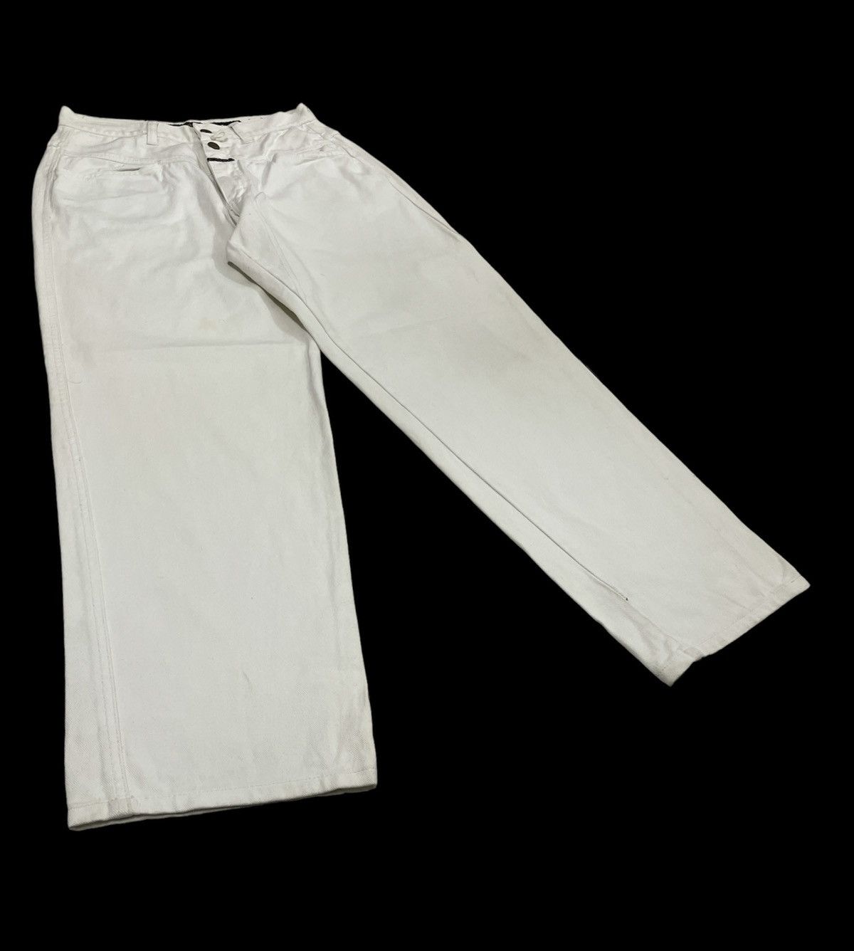 Marithe + Francois Girbaud Vintage MFG Baggy Jeans Stone Wash Size US 29 - 3 Thumbnail