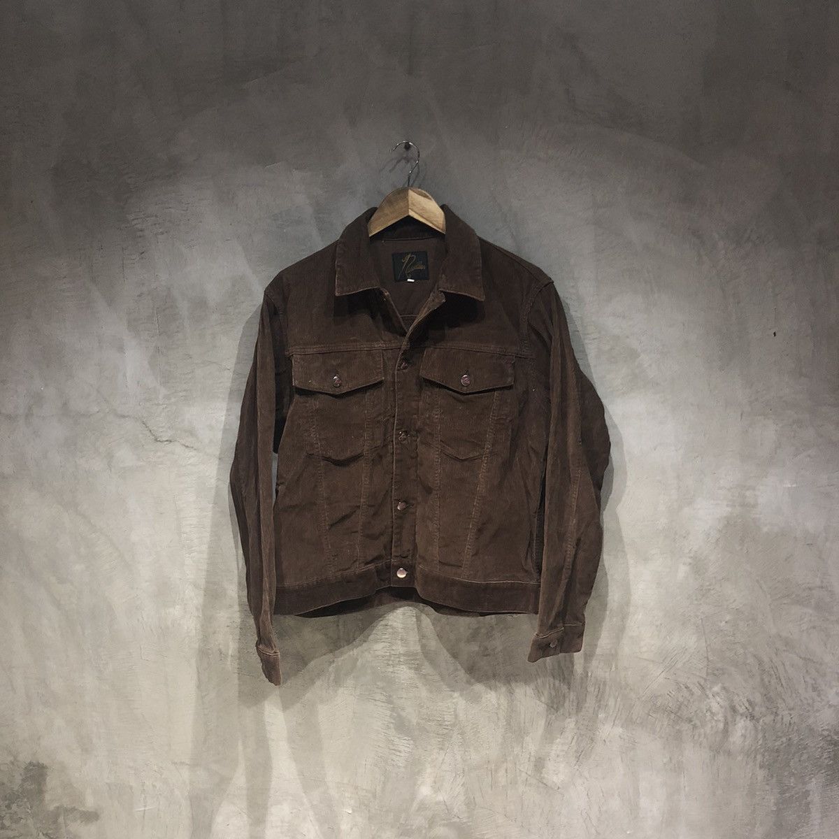 image of Needles Japan Corduroy Jacket in Brown, Men's (Size Medium)