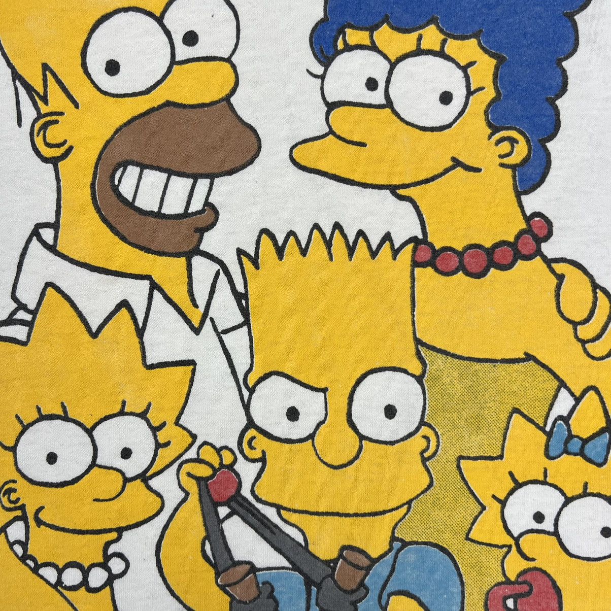 Cartoon Network × The Simpsons × Vintage Vintage 1990 The Simpsons Family Bart Slingshot Tee Size US XL / EU 56 / 4 - 3 Thumbnail