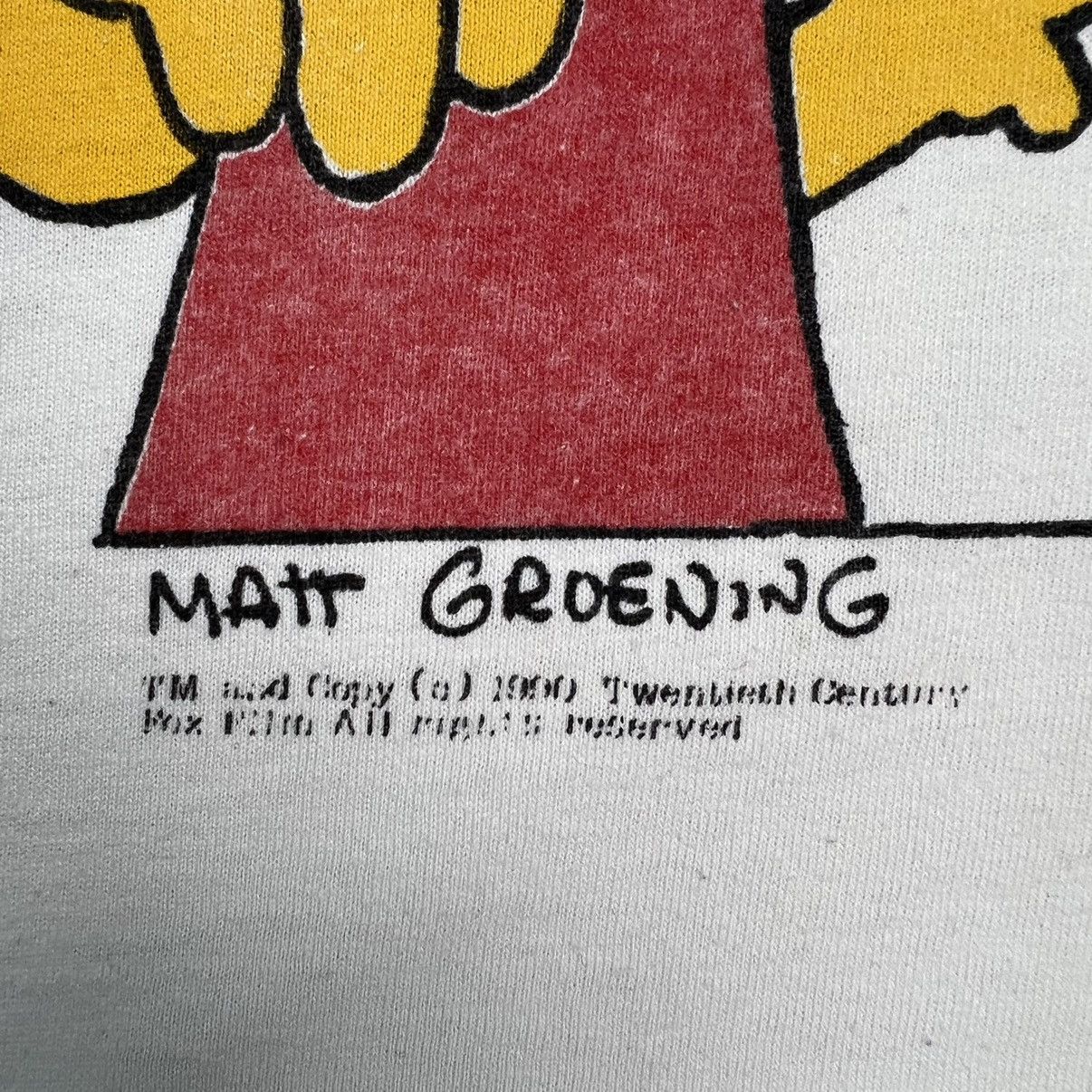 Cartoon Network × The Simpsons × Vintage Vintage 1990 The Simpsons Family Bart Slingshot Tee Size US XL / EU 56 / 4 - 4 Thumbnail
