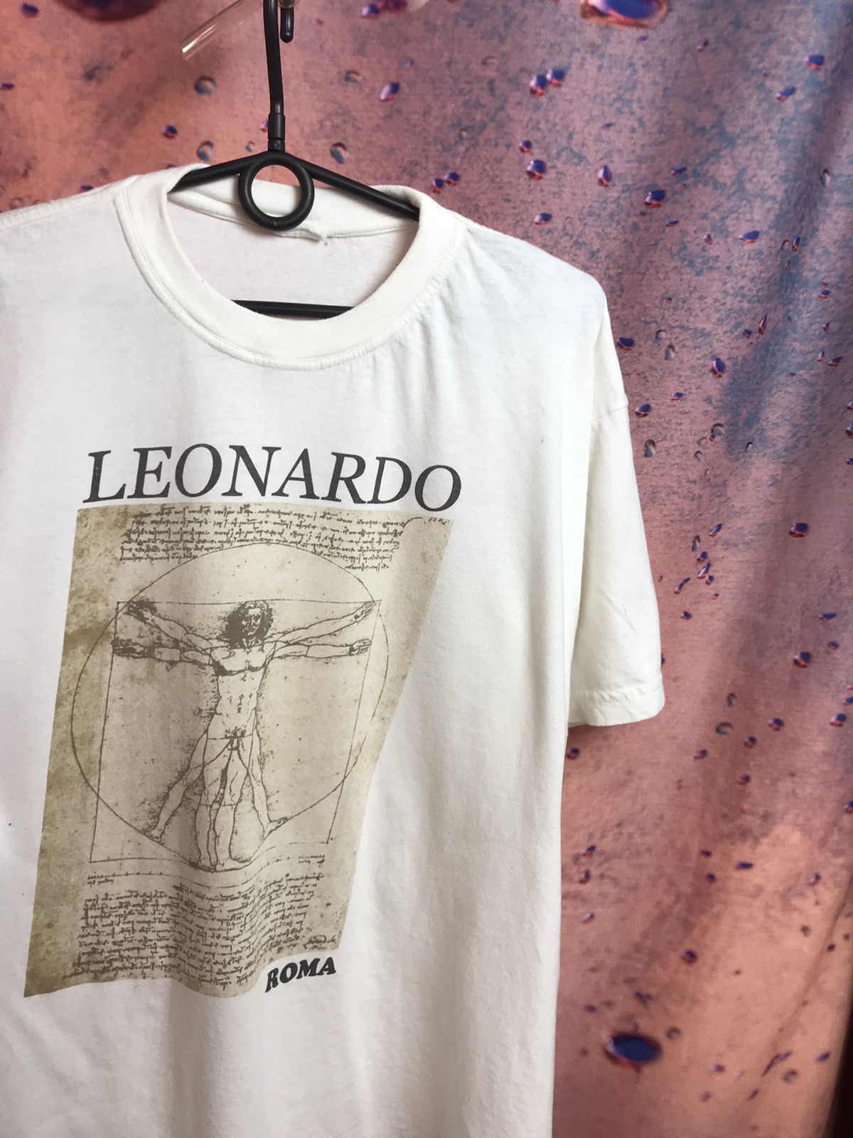 Vintage Vintage 90s Leonardo da Vinci streetwear art tee Size US M / EU 48-50 / 2 - 1 Thumbnail