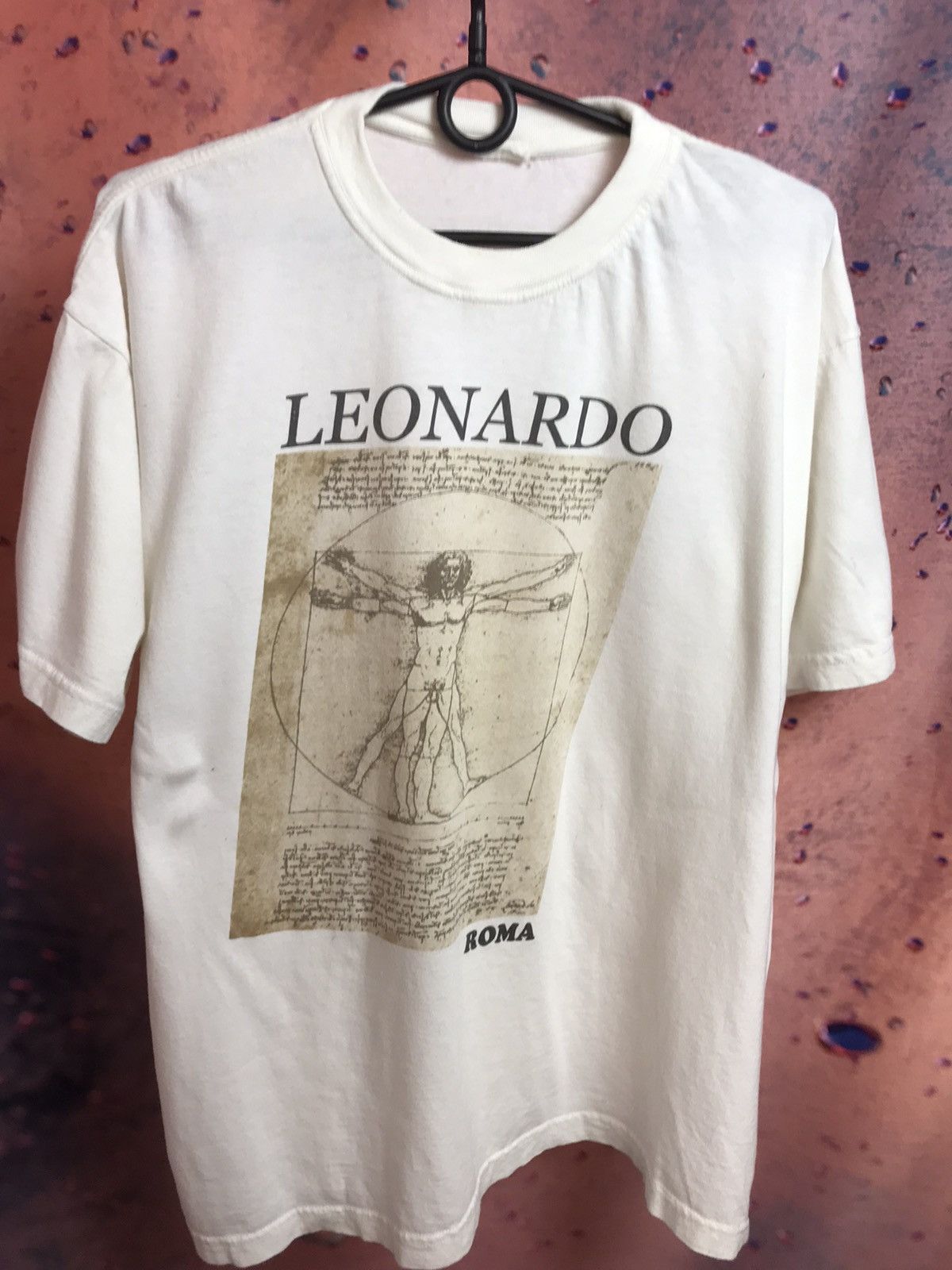 Vintage Vintage 90s Leonardo da Vinci streetwear art tee Size US M / EU 48-50 / 2 - 2 Thumbnail