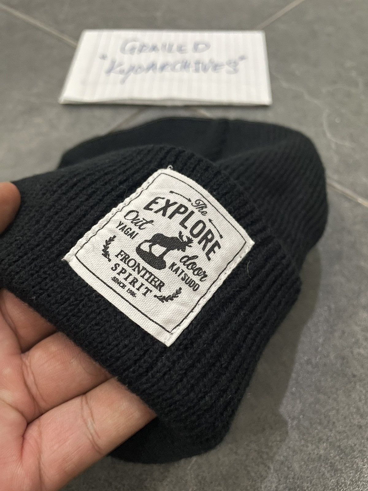 Japanese Brand FRONTIER SPIRIT BEANIE HATS Size ONE SIZE - 3 Thumbnail
