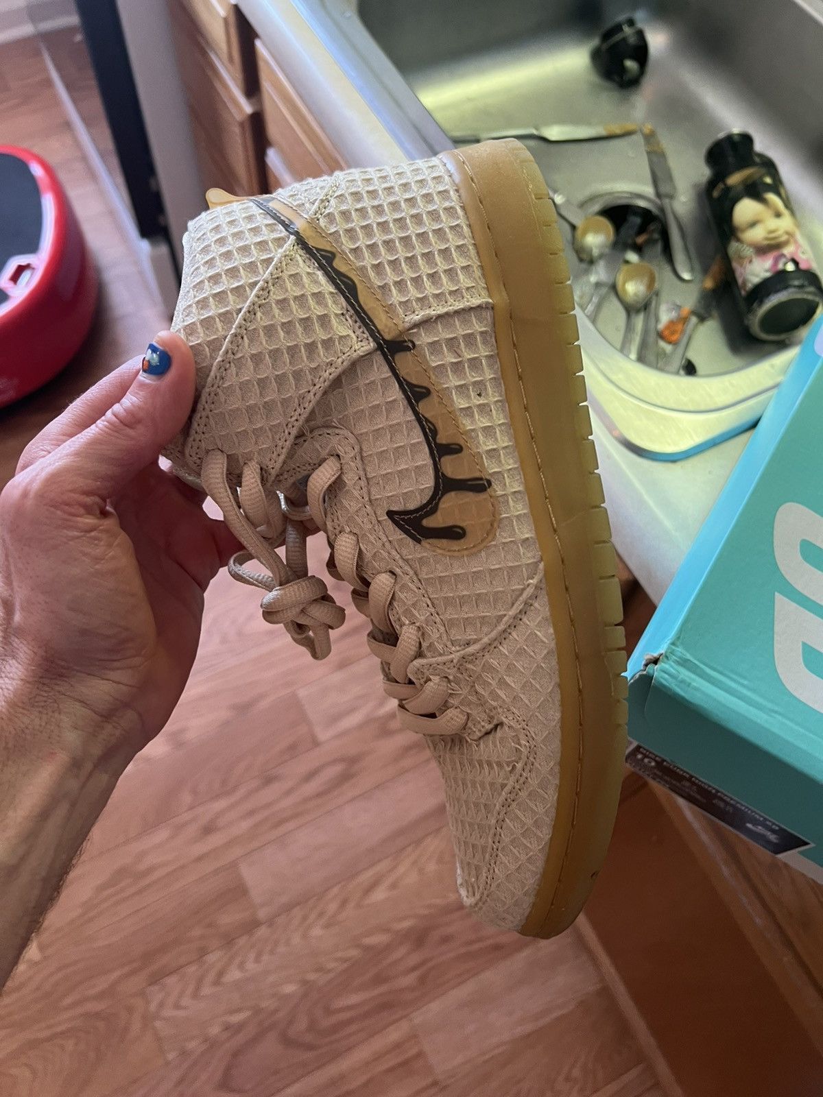Nike Nike SB Dunk High Premium Hemp Waffle 2016 Chicken & Waffles Size US 10 / EU 43 - 11 Thumbnail