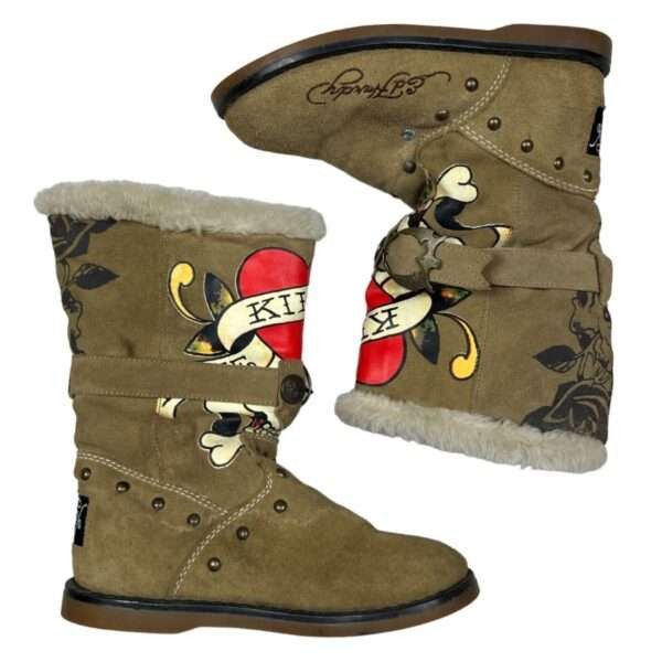 Ed Hardy Ed Hardy Fur Boots Size US 5 / EU 37 - 4 Thumbnail