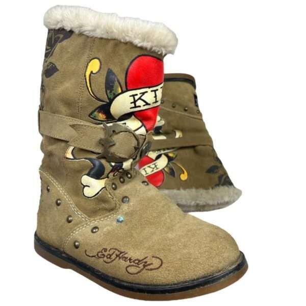 Ed Hardy Ed Hardy Fur Boots Size US 5 / EU 37 - 2 Thumbnail