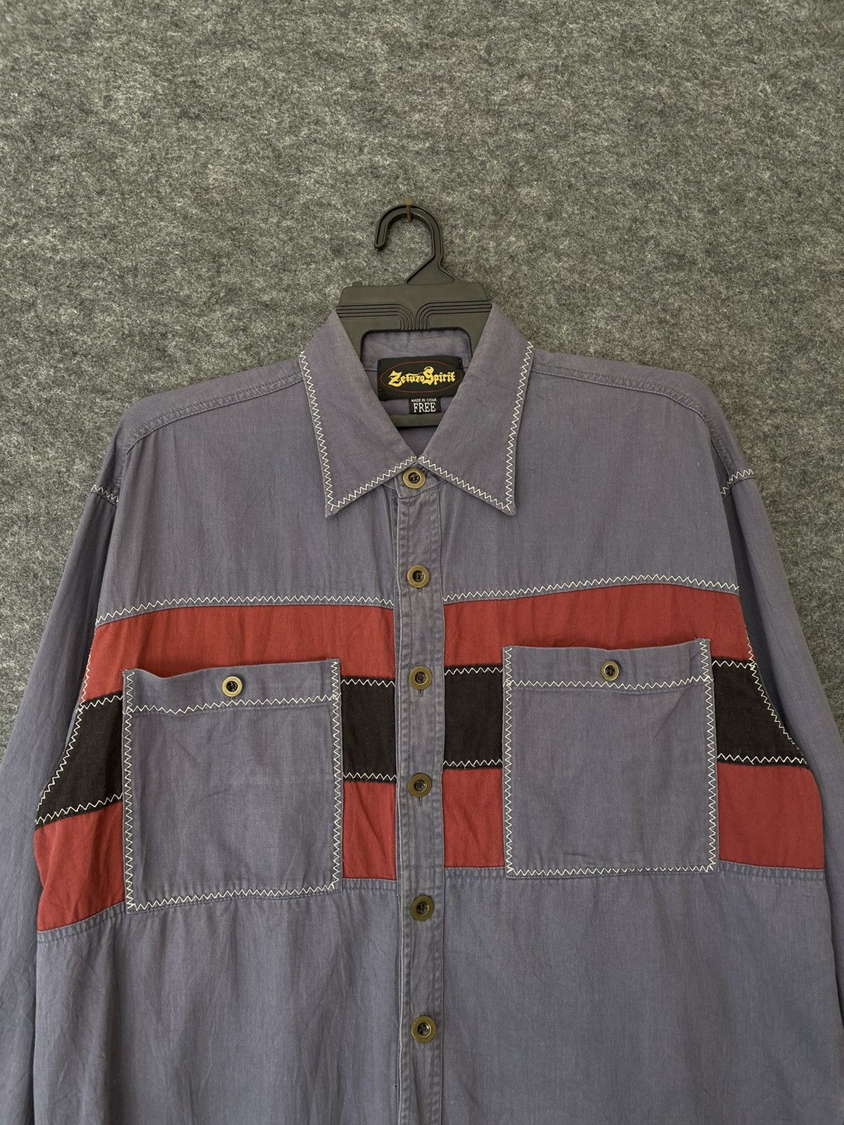 Japanese Brand × Vintage VINTAGE ZEFUZA SPIRIT SHIRTS Size US L / EU 52-54 / 3 - 2 Thumbnail
