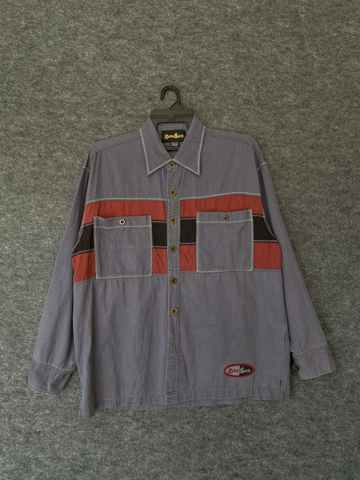 Japanese Brand × Vintage VINTAGE ZEFUZA SPIRIT SHIRTS Size US L / EU 52-54 / 3 - 1 Thumbnail
