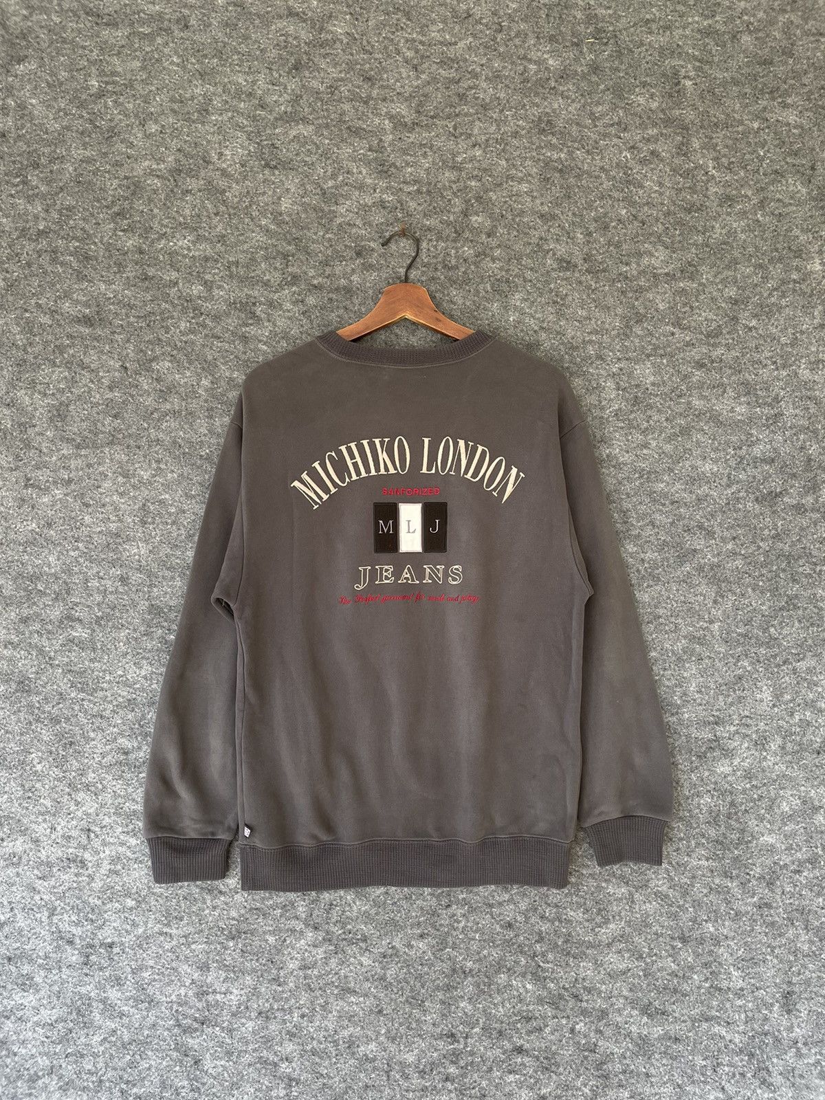 Michiko Koshino London VINTAGE MICHIKO LONDON JEANS BIG LOGO SWEATSHIRT Size US M / EU 48-50 / 2 - 1 Thumbnail