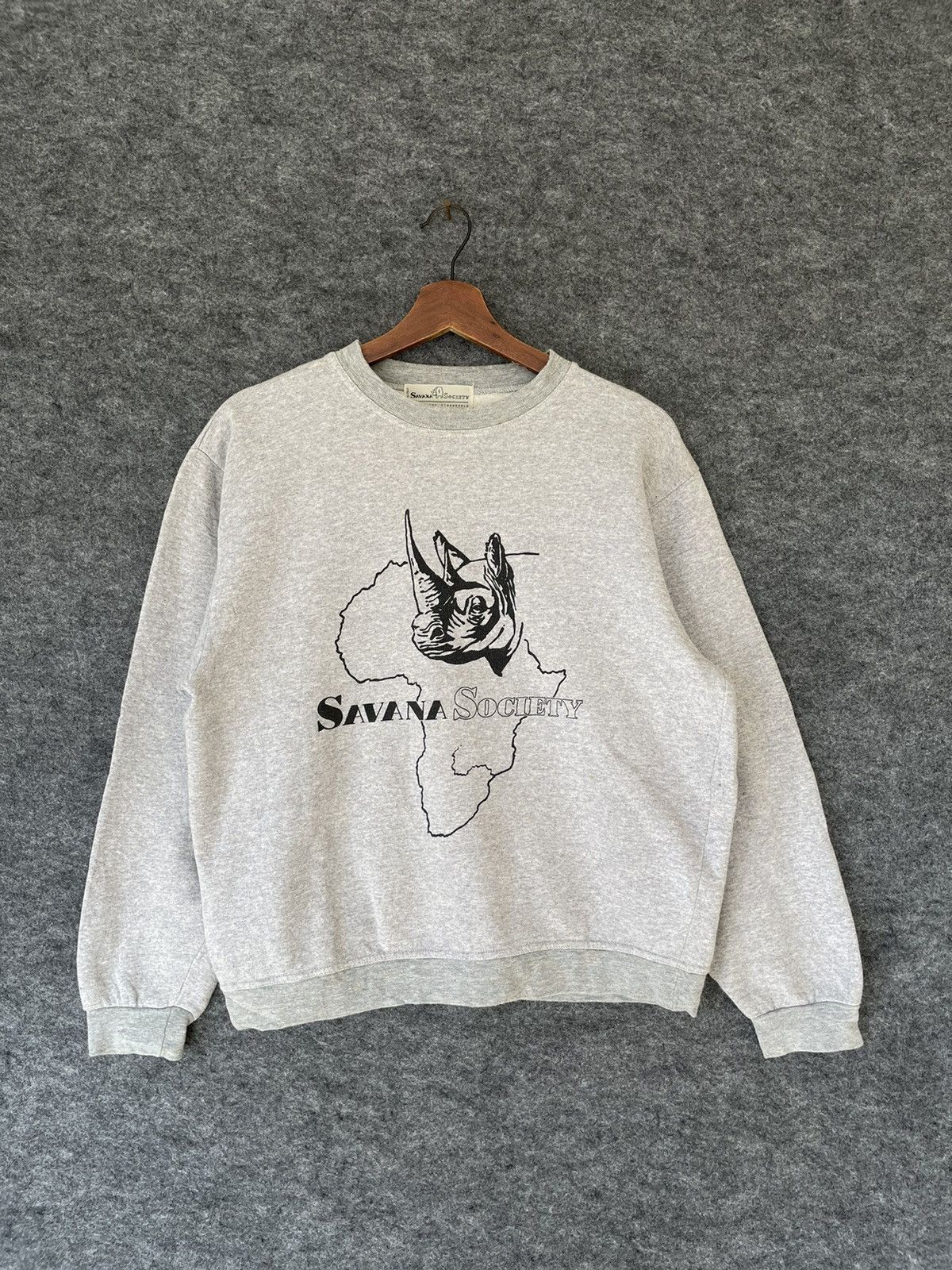 Japanese Brand SAVANA SOCIETY RHINO SWEATSHIRT Size US S / EU 44-46 / 1 - 1 Thumbnail