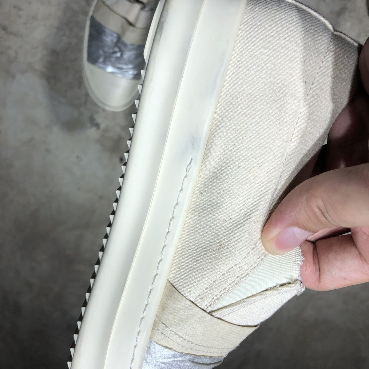 Rick Owens Drkshdw Ramones low duct tape sneakers Size US 5 / EU 37 - 12 Thumbnail