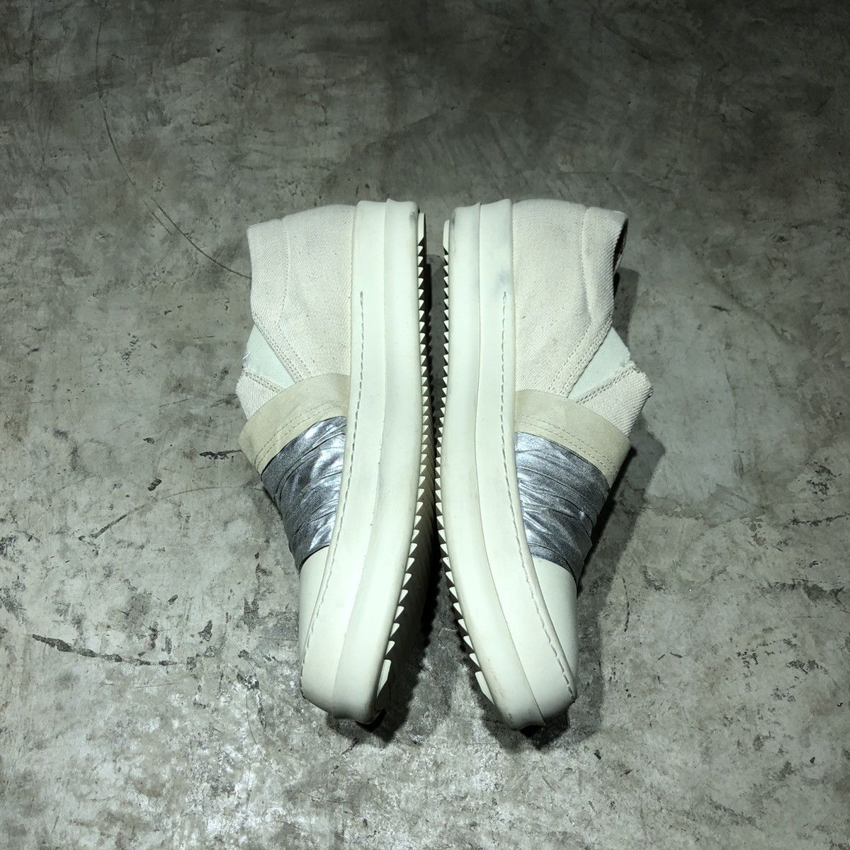 Rick Owens Drkshdw Ramones low duct tape sneakers Size US 5 / EU 37 - 2 Thumbnail