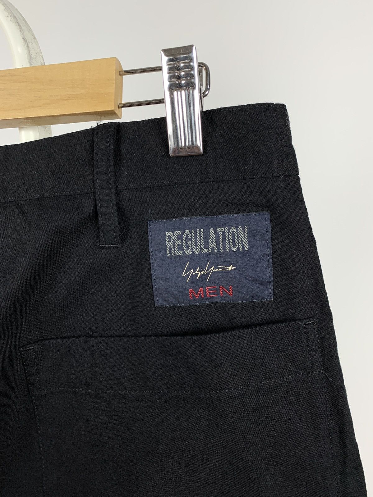 Yohji Yamamoto Yohji Yamamoto Cropped Regulation Black Pants Size US 30 / EU 46 - 10 Thumbnail