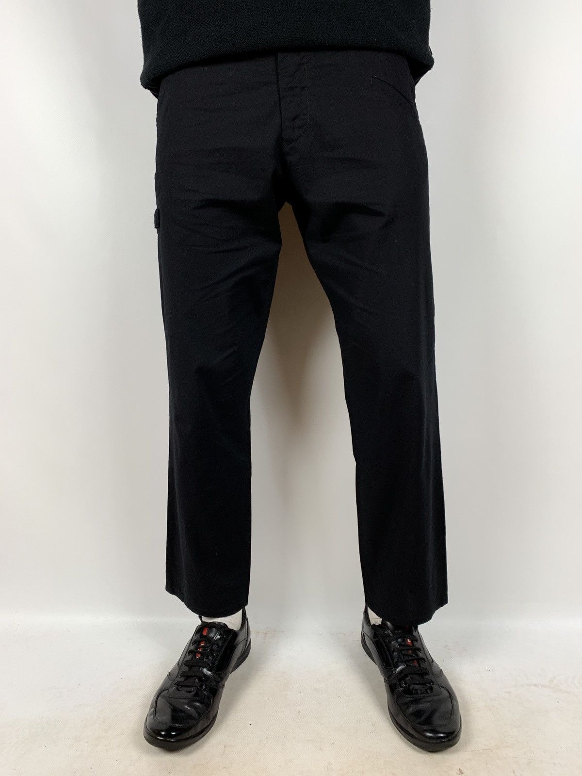 Yohji Yamamoto Yohji Yamamoto Cropped Regulation Black Pants Size US 30 / EU 46 - 4 Thumbnail