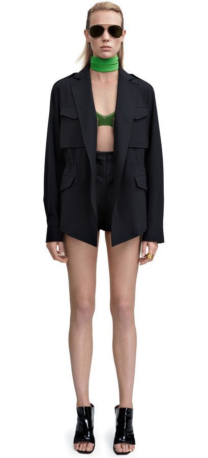 image of Acne Studios Ss2015 Revel Bi Str Femme Cargo Jacket in Black, Men's (Size Small)