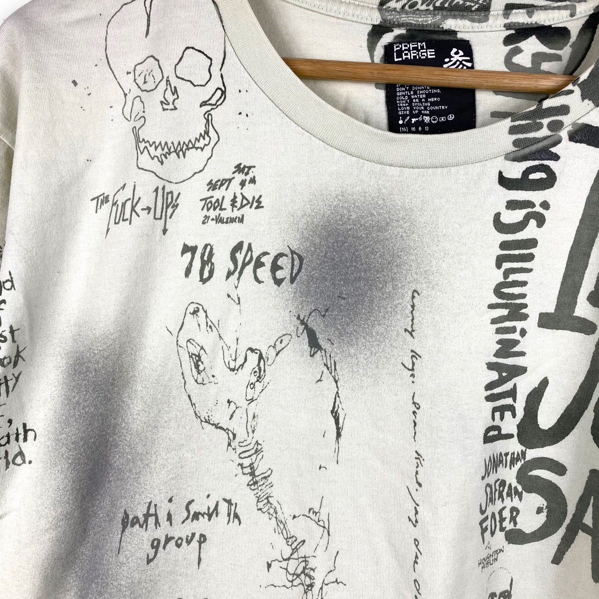 Japanese Brand × PPFM × Seditionaries PPFM ARTWORK ARTIST NOVELIST PUNK BAND ART TEE Size US L / EU 52-54 / 3 - 6 Thumbnail