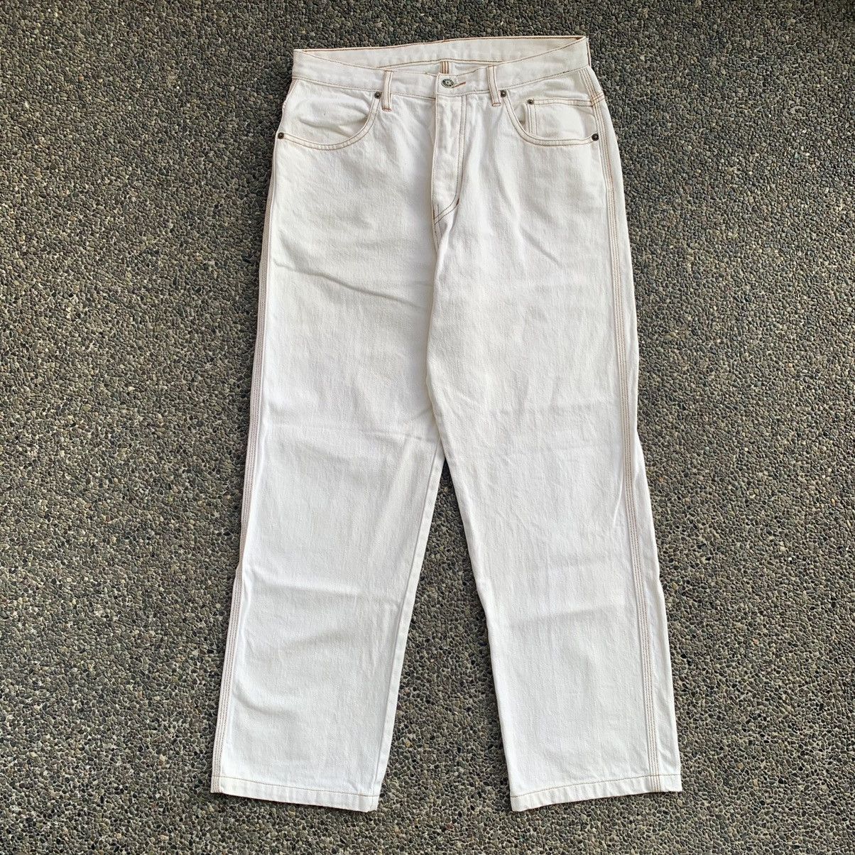 image of Jean Paul Gaultier Vintage White Jeans, Men's (Size 31)