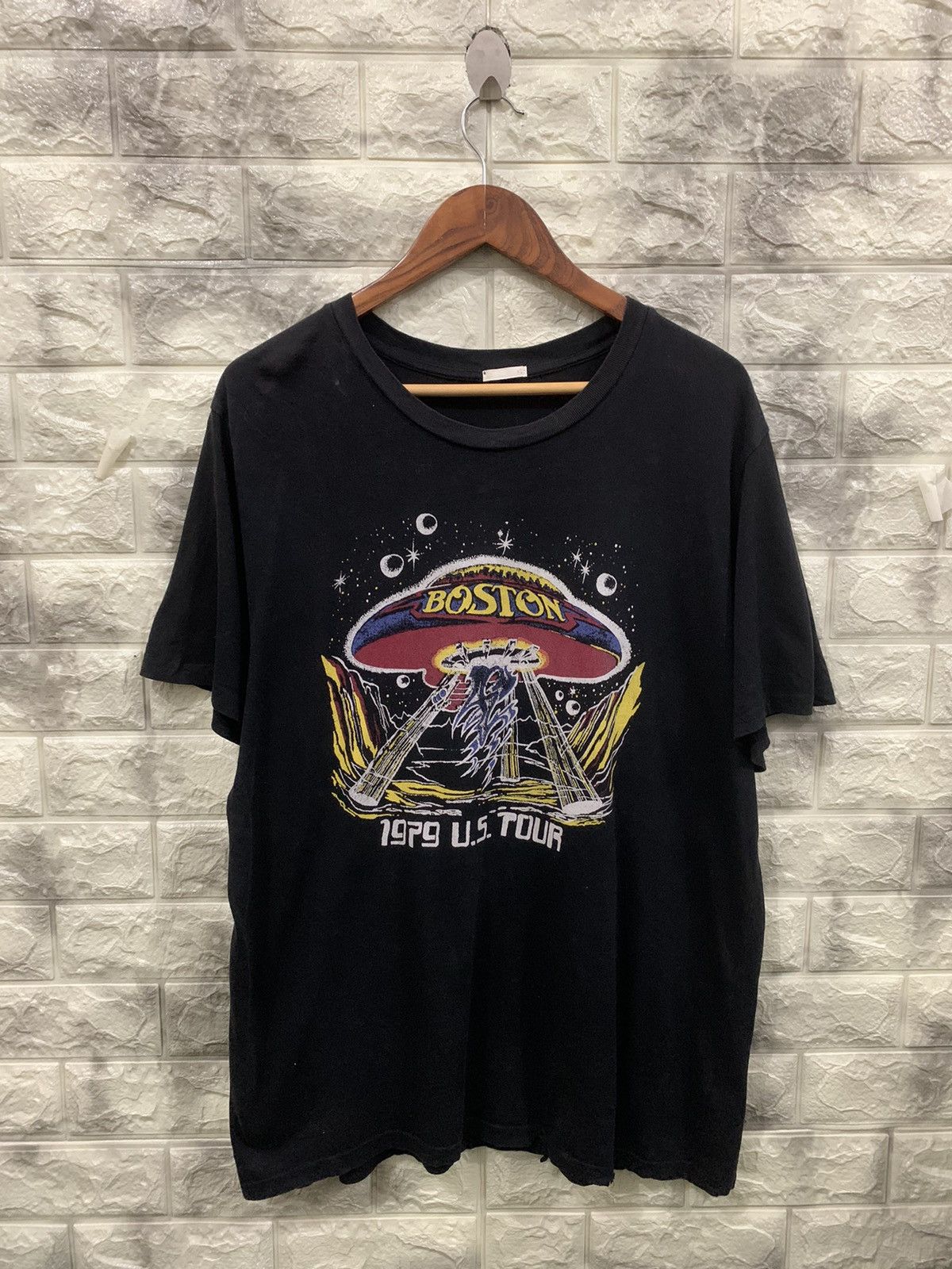 image of Boston 1979 Us Tour Tee in Black, Men's (Size XL)
