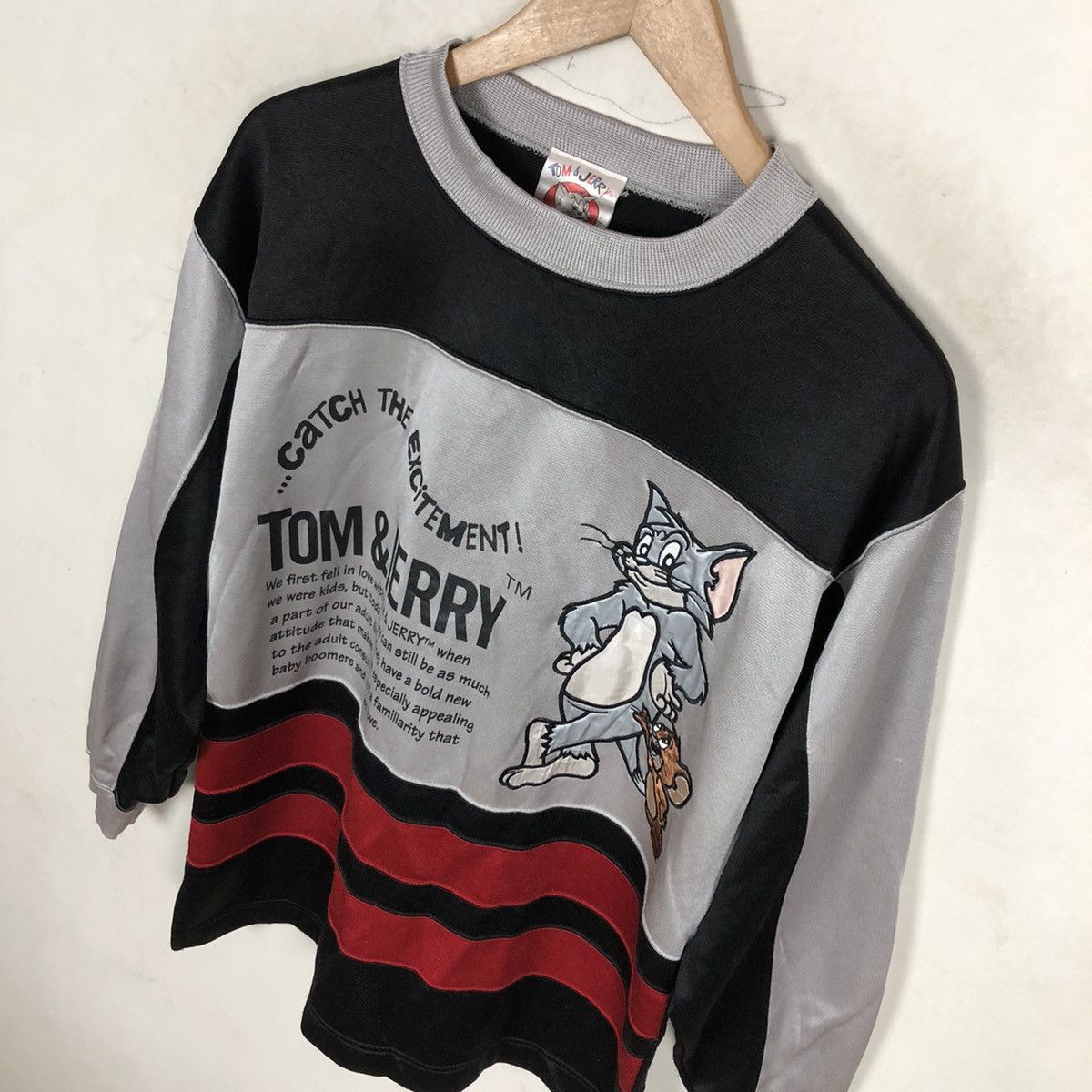 Cartoon Network VINTAGE TOM & JERRY BIG LOGO SWEATSHIRT Size US M / EU 48-50 / 2 - 4 Thumbnail
