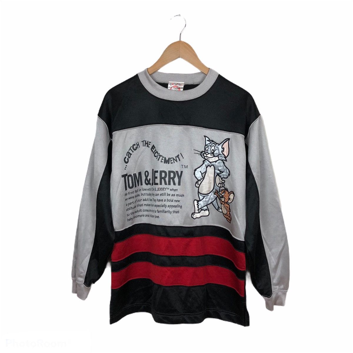 Cartoon Network VINTAGE TOM & JERRY BIG LOGO SWEATSHIRT Size US M / EU 48-50 / 2 - 1 Thumbnail