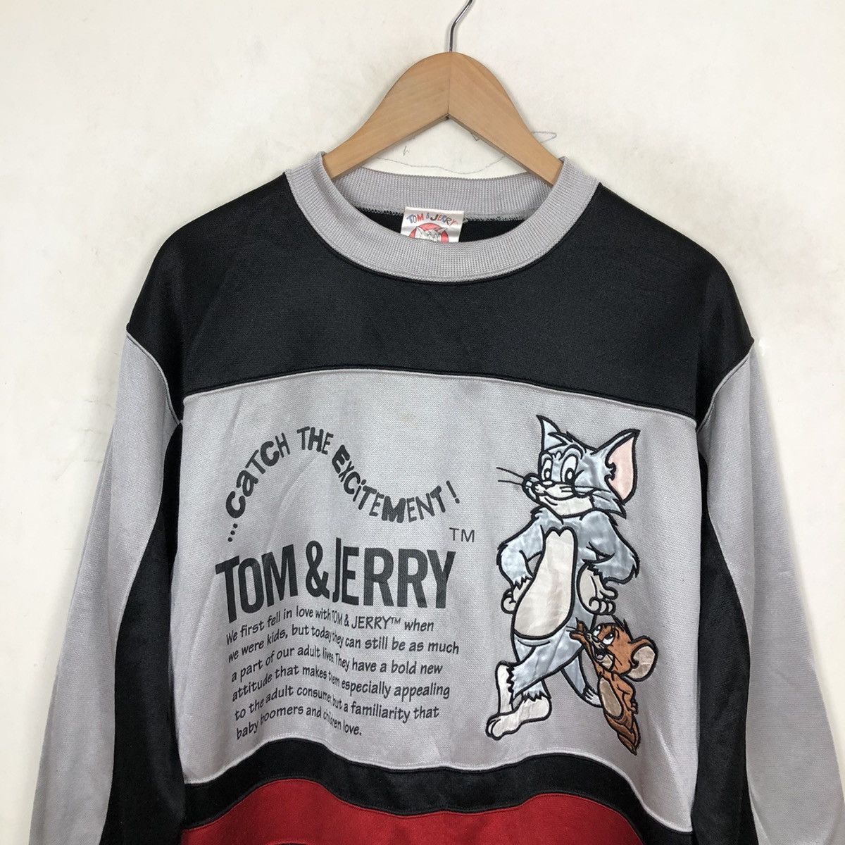 Cartoon Network VINTAGE TOM & JERRY BIG LOGO SWEATSHIRT Size US M / EU 48-50 / 2 - 3 Thumbnail