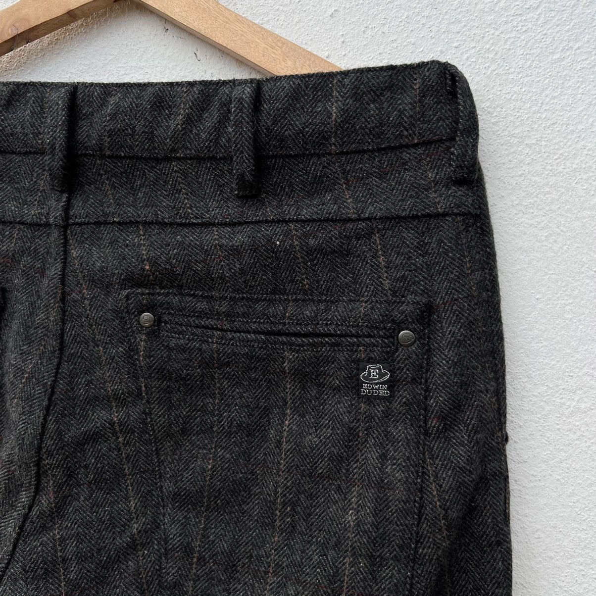 Edwin EDWIN DUDED HERRINGBONE WOOL CASUAL PANTS Size US 32 / EU 48 - 11 Thumbnail