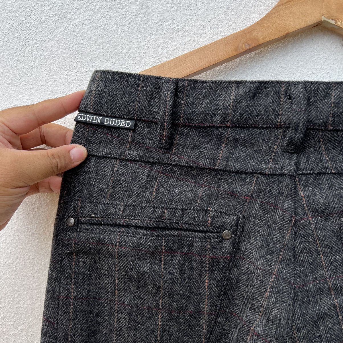 Edwin EDWIN DUDED HERRINGBONE WOOL CASUAL PANTS Size US 32 / EU 48 - 12 Thumbnail
