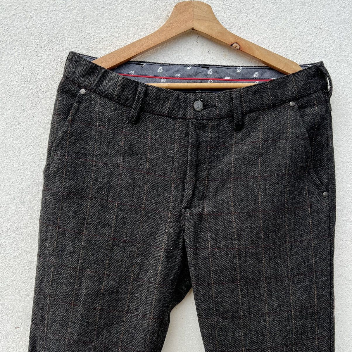 Edwin EDWIN DUDED HERRINGBONE WOOL CASUAL PANTS Size US 32 / EU 48 - 3 Thumbnail