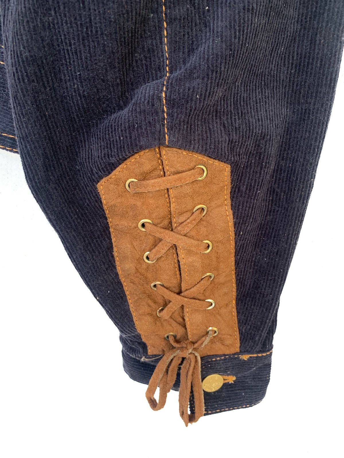 Junko Shimada vintage corduroy X Suede Button ups Crop jacket. Size L / US 10 / IT 46 - 7 Thumbnail
