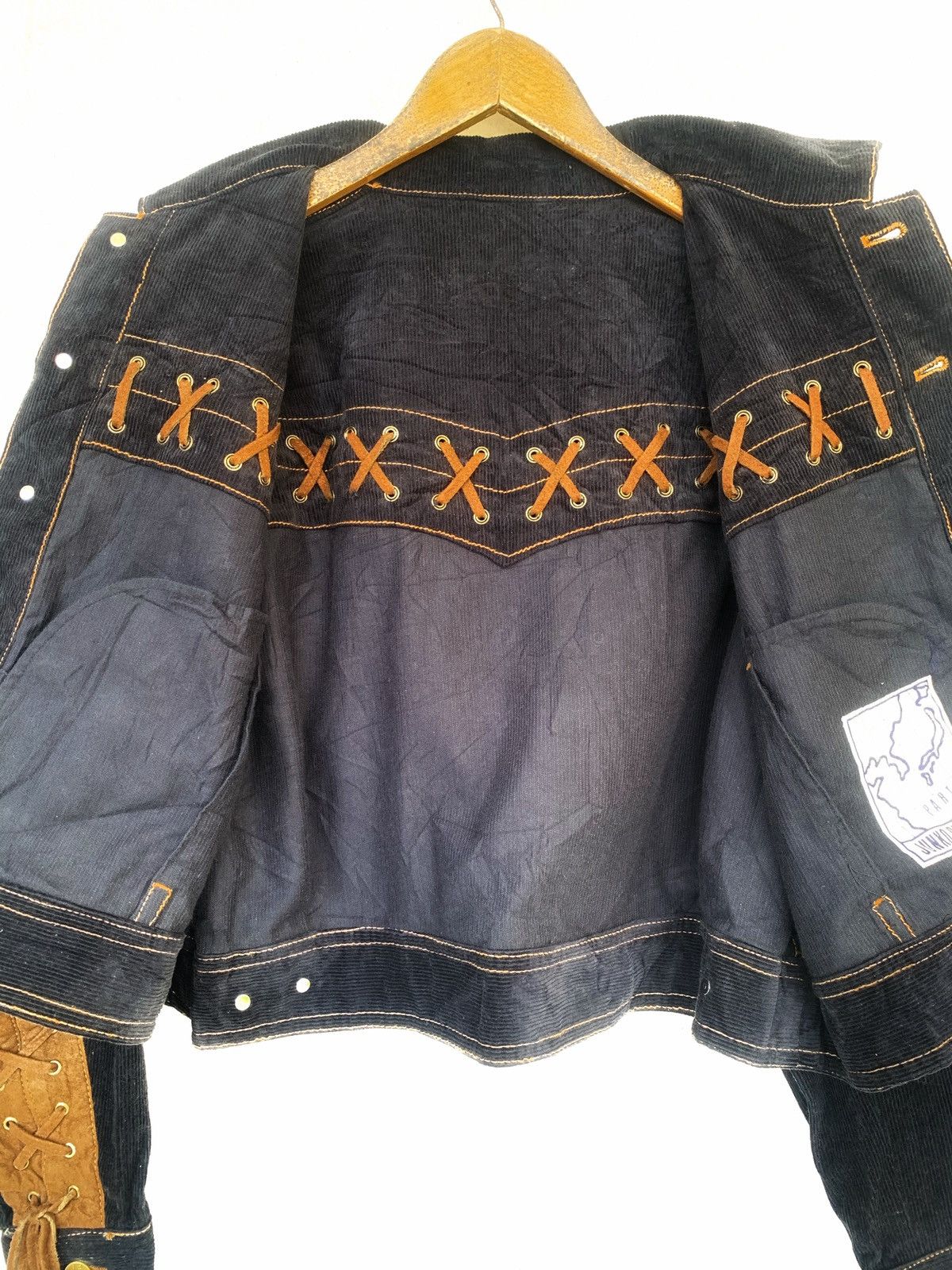 Junko Shimada vintage corduroy X Suede Button ups Crop jacket. Size L / US 10 / IT 46 - 13 Thumbnail