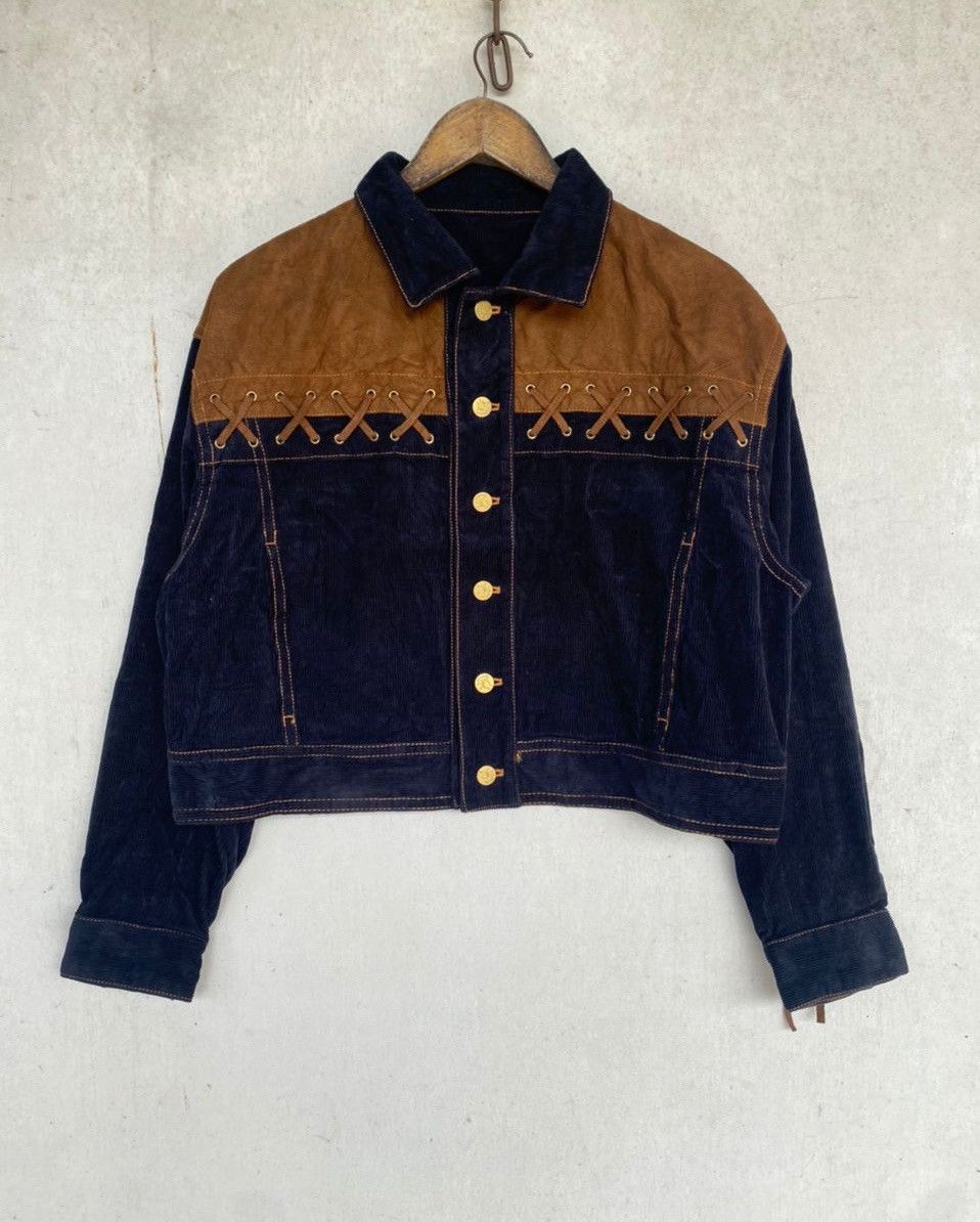 Junko Shimada vintage corduroy X Suede Button ups Crop jacket. Size L / US 10 / IT 46 - 17 Thumbnail