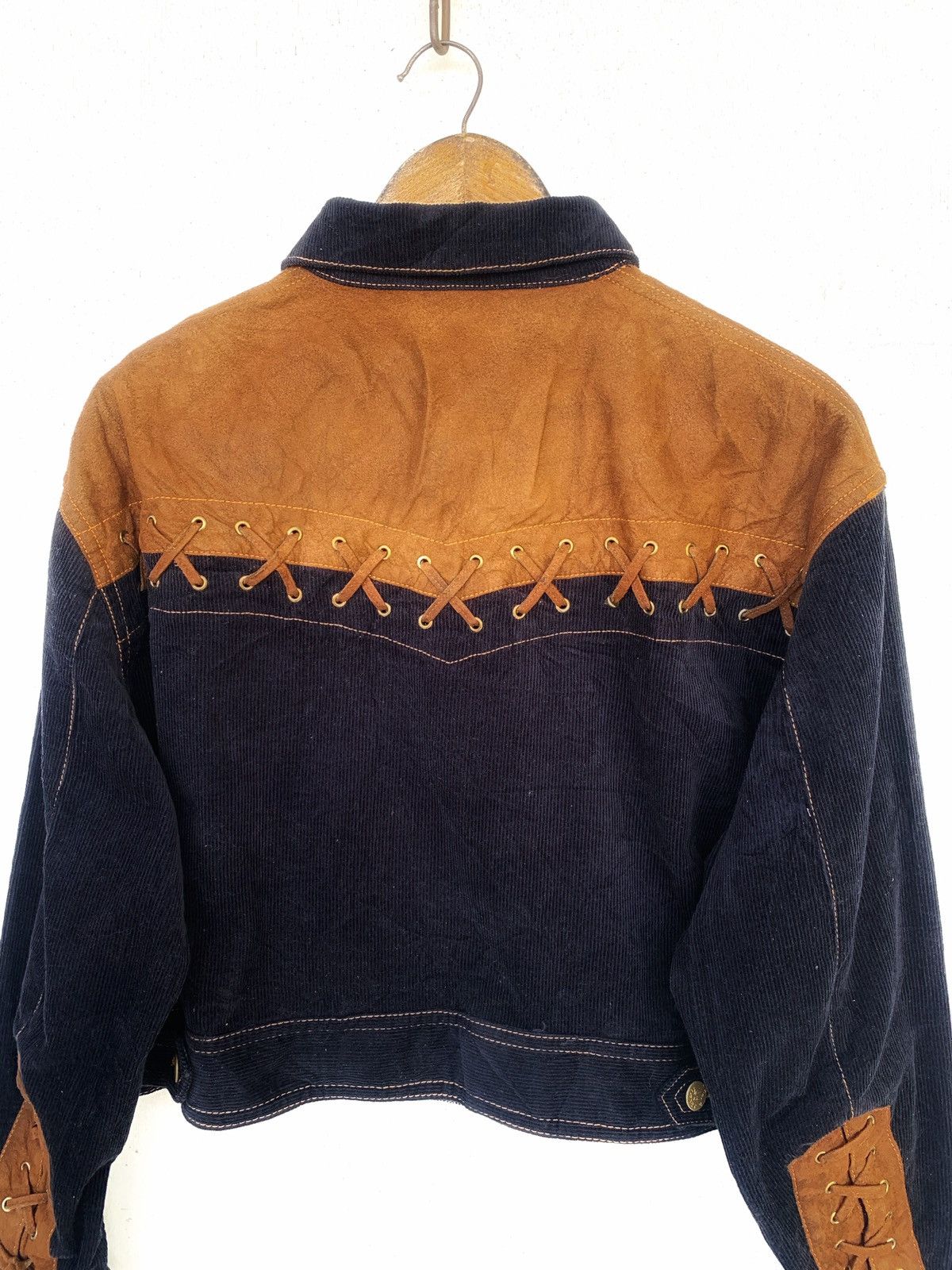 Junko Shimada vintage corduroy X Suede Button ups Crop jacket. Size L / US 10 / IT 46 - 10 Thumbnail