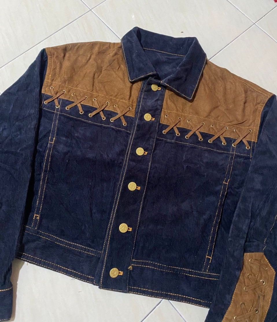 Junko Shimada vintage corduroy X Suede Button ups Crop jacket. Size L / US 10 / IT 46 - 16 Thumbnail