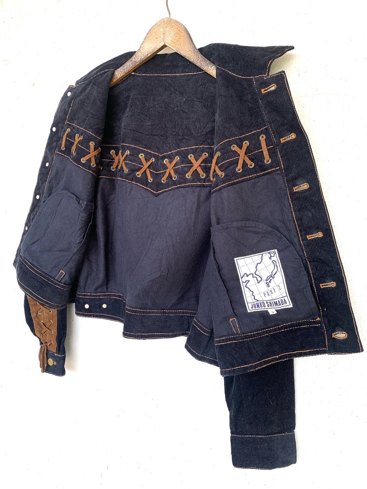 Junko Shimada vintage corduroy X Suede Button ups Crop jacket. Size L / US 10 / IT 46 - 12 Thumbnail