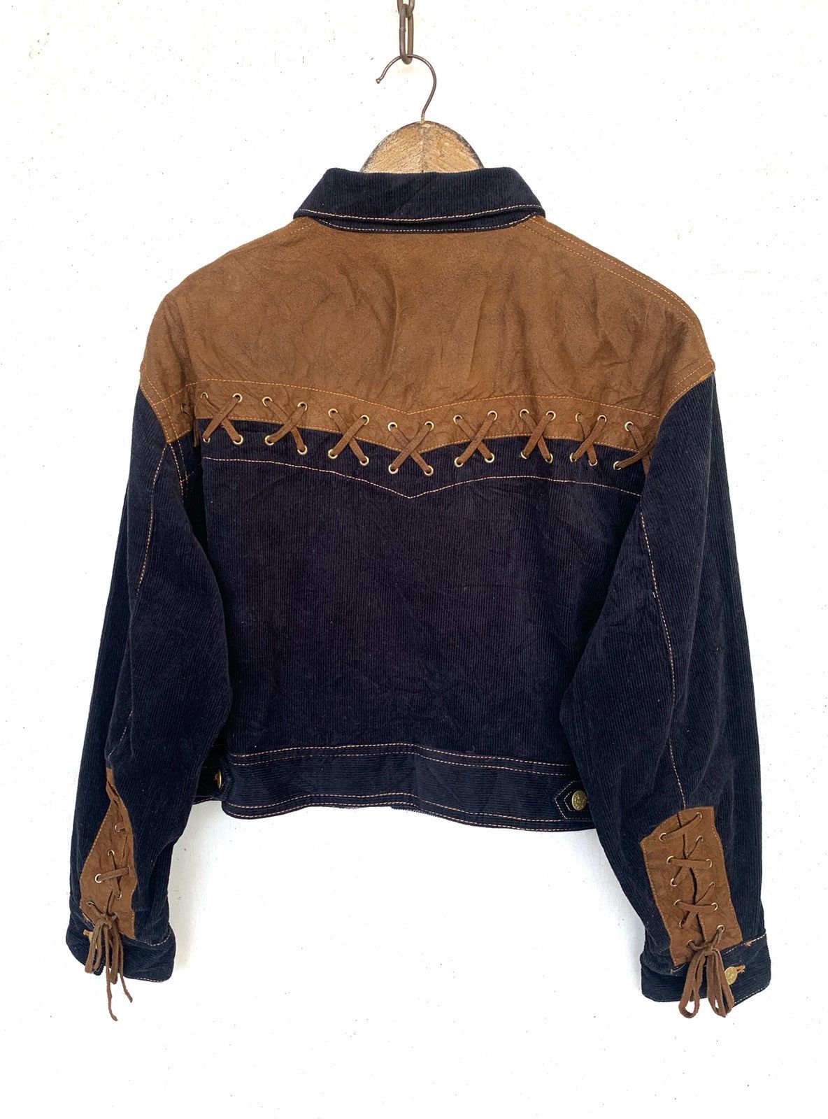 Junko Shimada vintage corduroy X Suede Button ups Crop jacket. Size L / US 10 / IT 46 - 9 Thumbnail