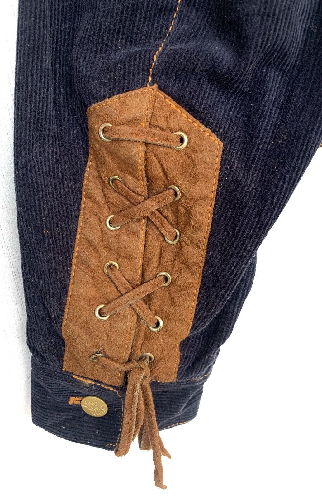 Junko Shimada vintage corduroy X Suede Button ups Crop jacket. Size L / US 10 / IT 46 - 8 Thumbnail