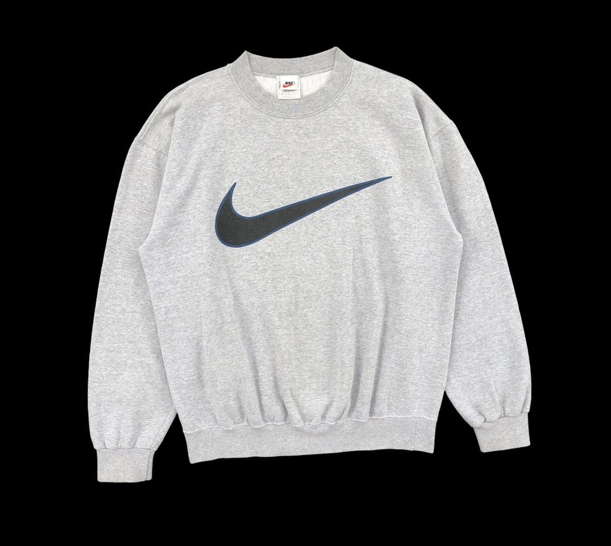Nike Vintage 90s Centre Big Swoosh Sweatshirt Size US M / EU 48-50 / 2 - 2 Thumbnail