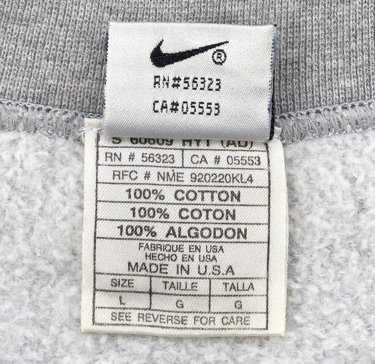 Nike Vintage 90s Centre Big Swoosh Sweatshirt Size US M / EU 48-50 / 2 - 10 Thumbnail